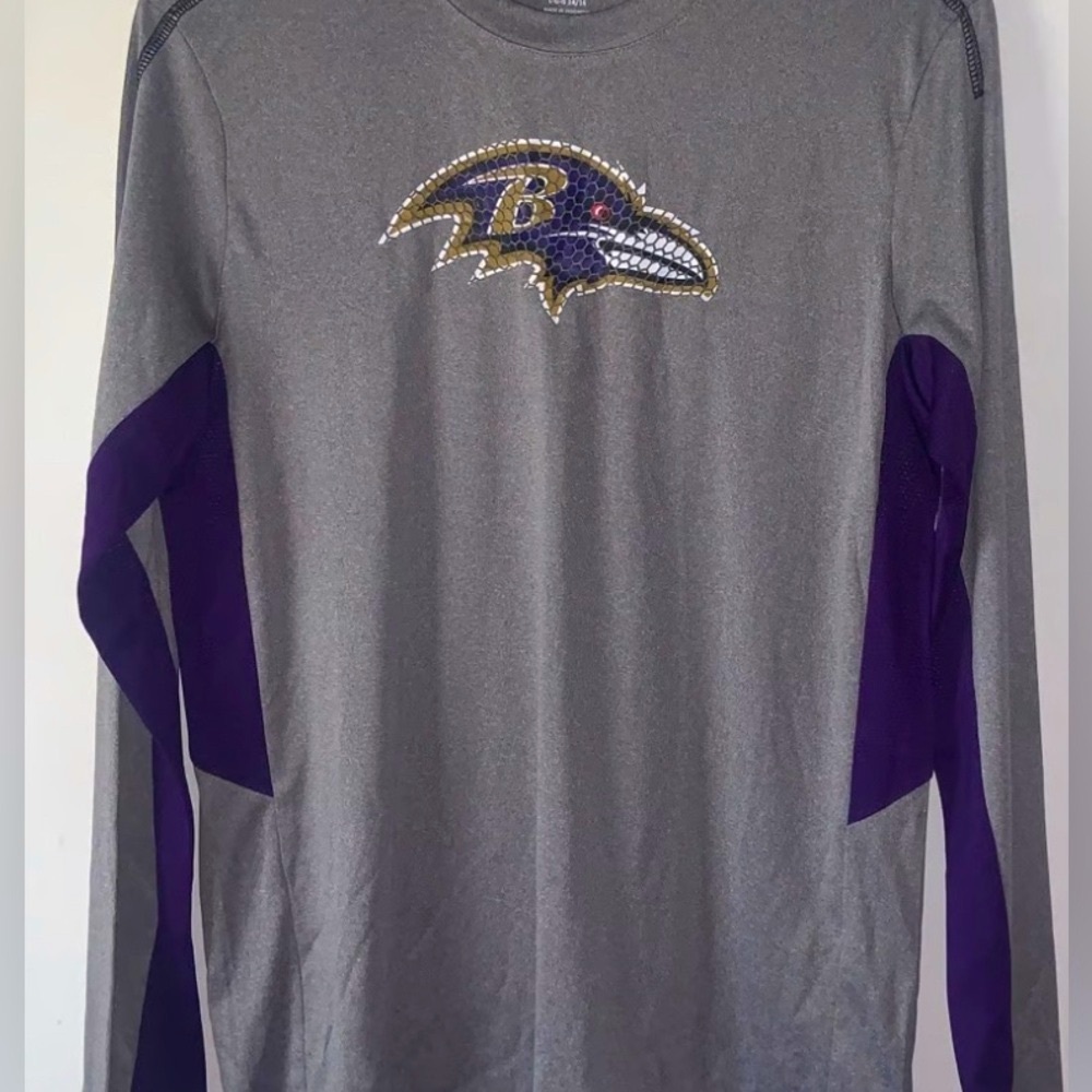NWT [Outerstuff] Baltimore Ravens NFL Long Sleeve Performance Tee Kids S (4) - Picture 4 of 9